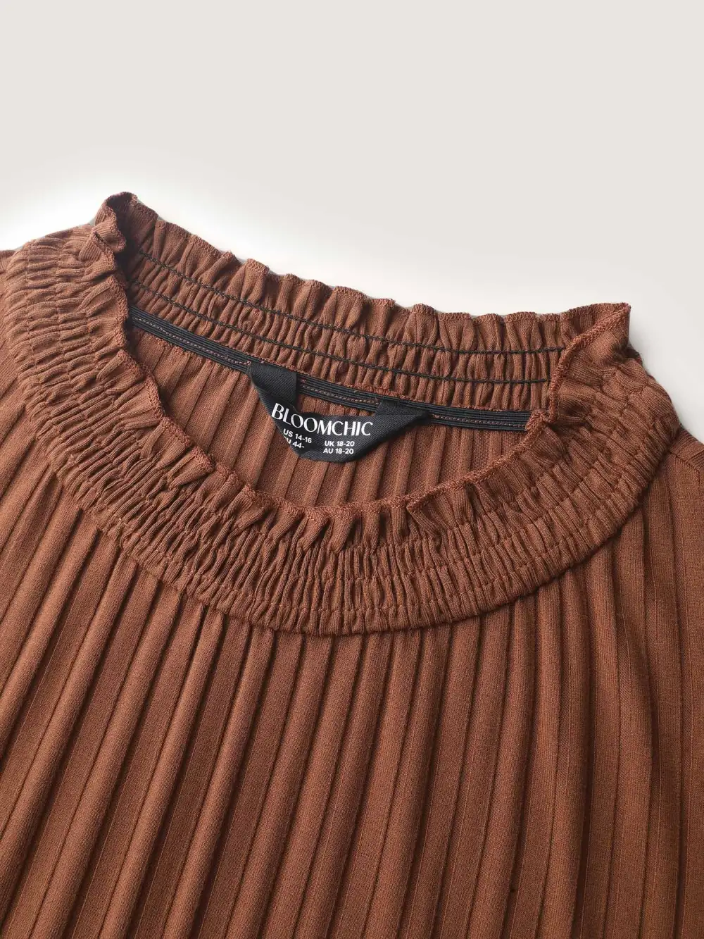 Floral Ruffled Pockets Mock Neck Maxi Dress