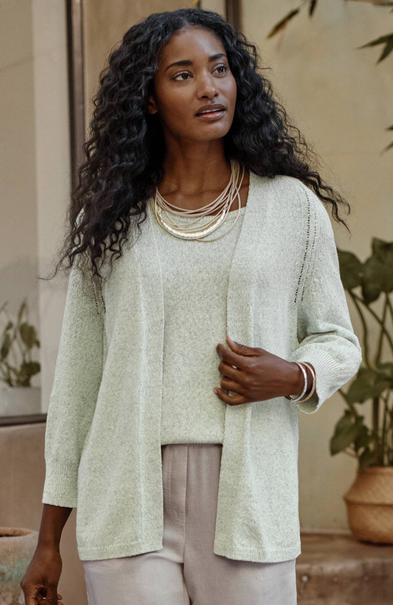 Pure Jill Spray-Dyed Cardi