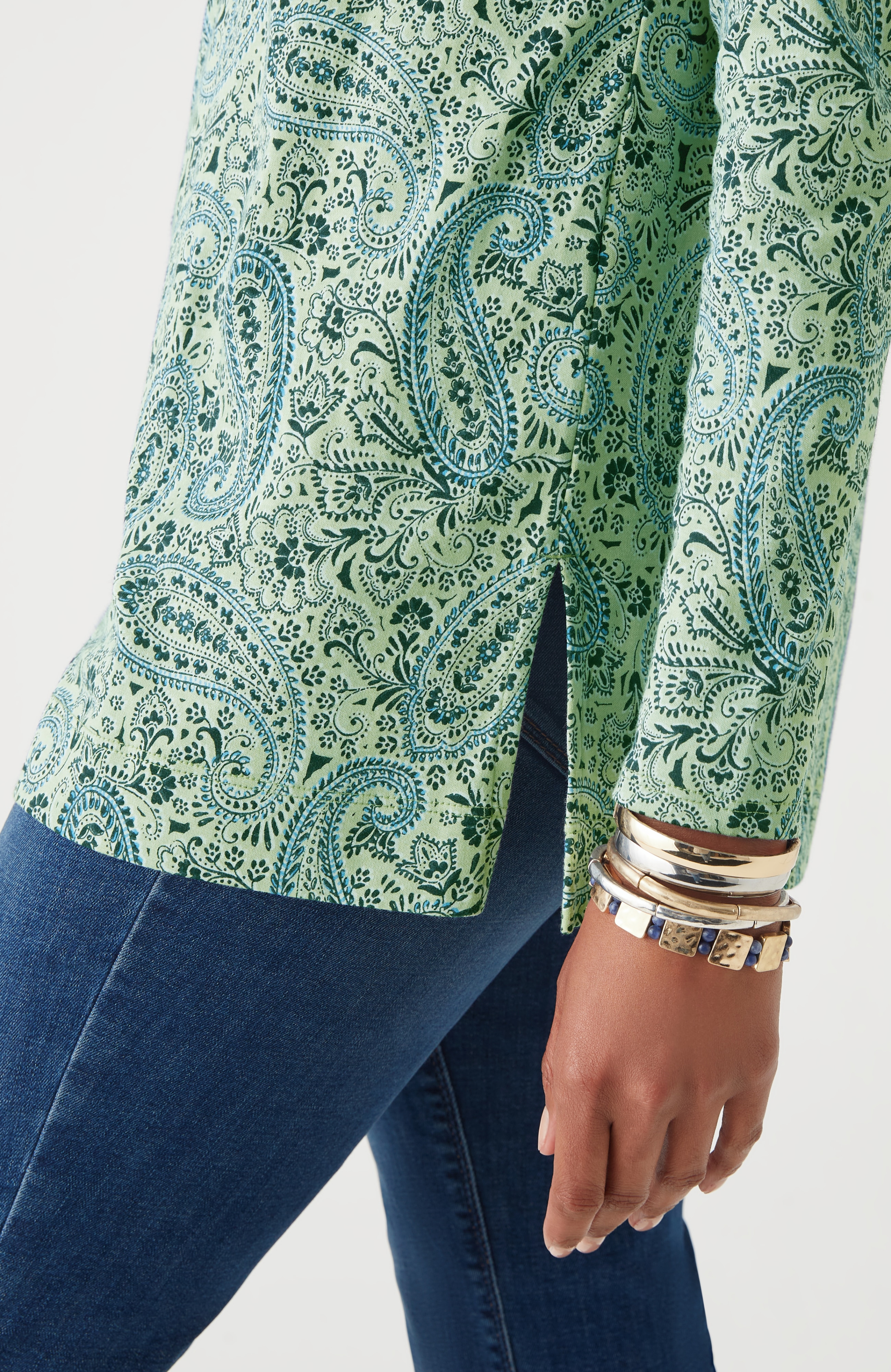 Simply Supima® Side-Slit Tunic