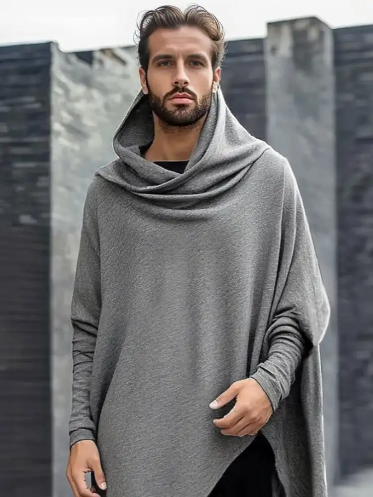 Modern Asymmetrical Hooded Top