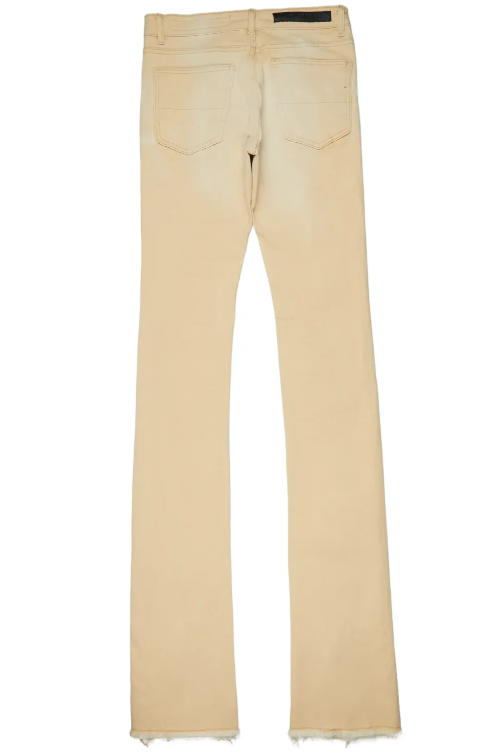 Grant Beige Super Stacked Flare Jean