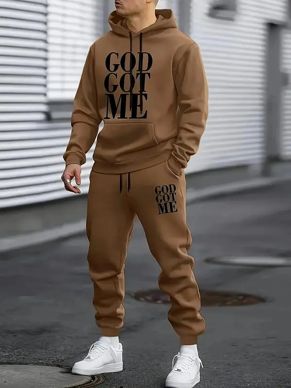 Casual Hoodie And Sweatpants Set