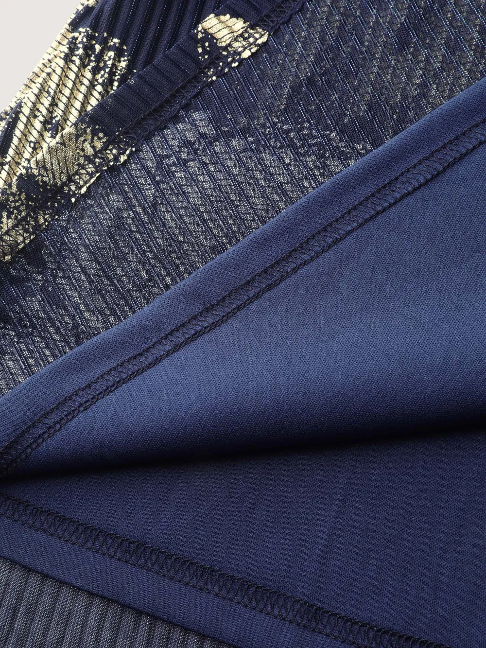 Hot Stamped Fall Leaf Shirred Midi Dress