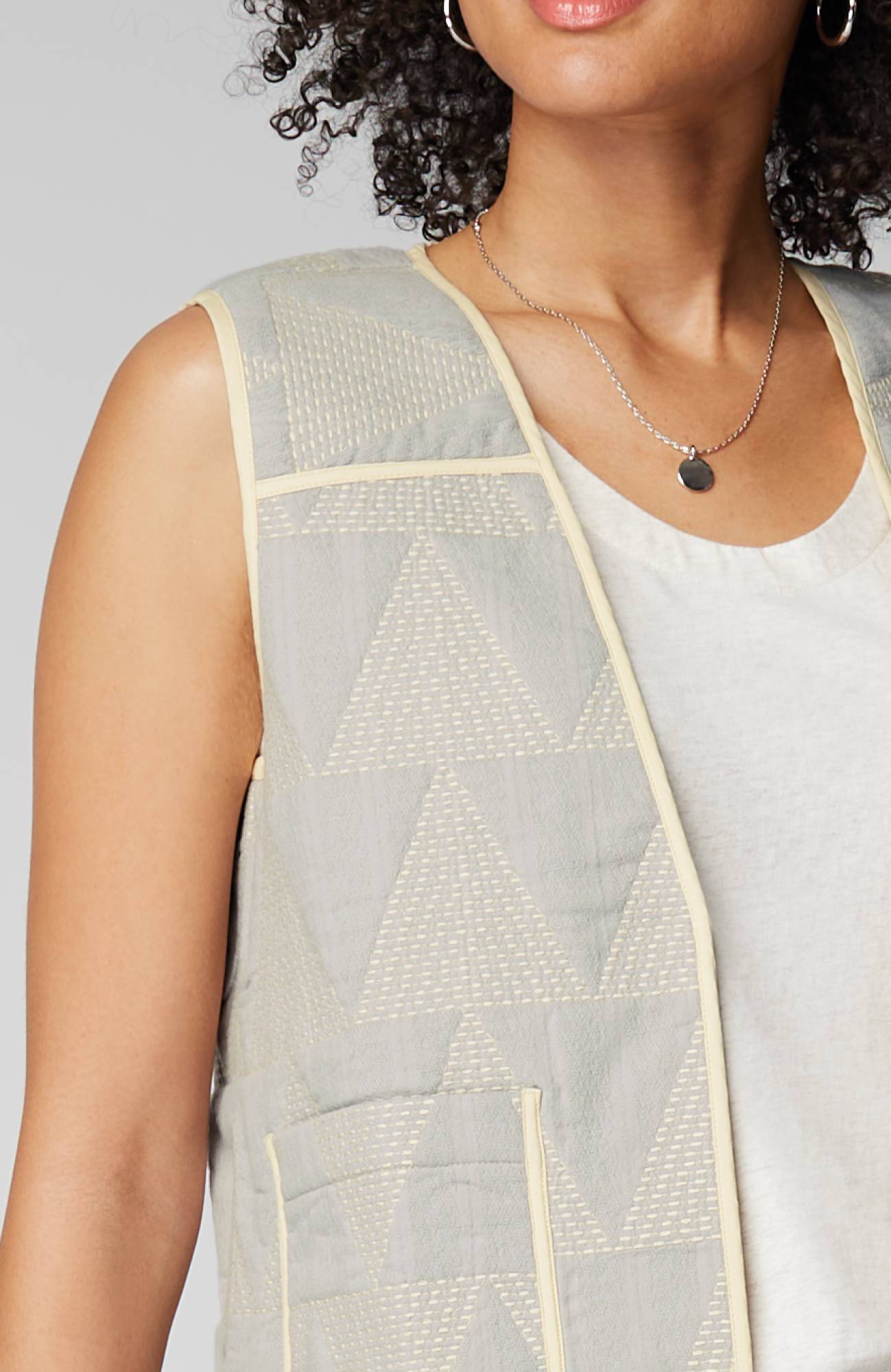Pure Jill Cotton Dobby Vest