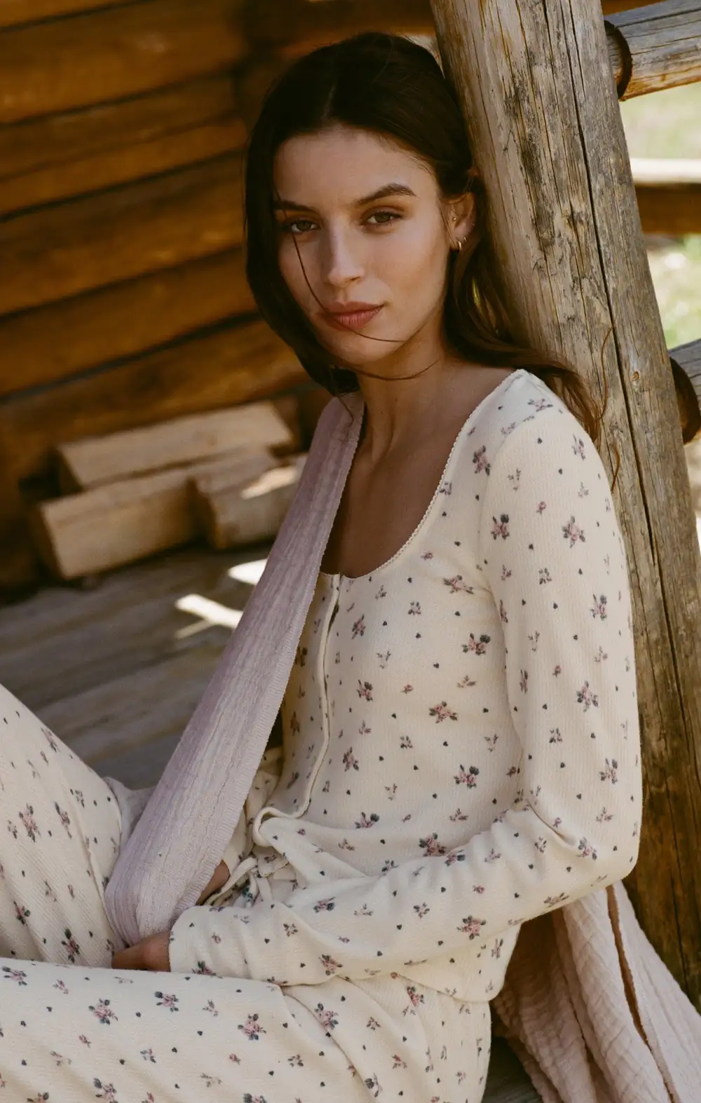 Tess Rosebud Long Sleeve Top
