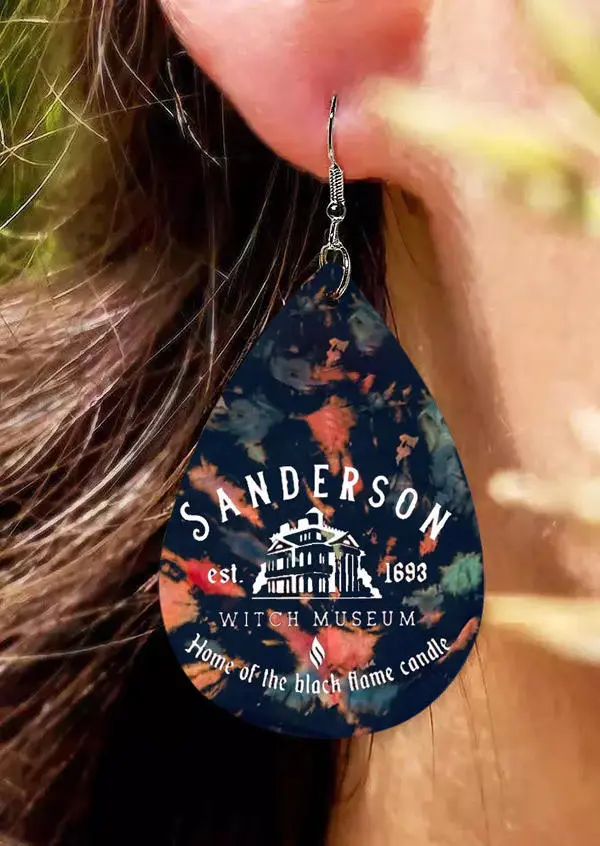 Halloween Tie Dye Earrings