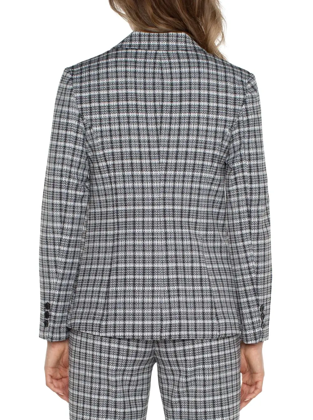 Plaid Fitted Blazer