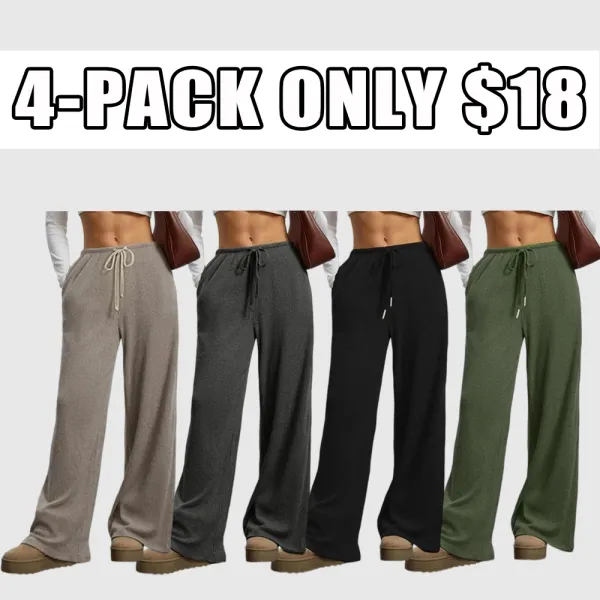 High Waist Comfortable Wide Leg Casual Jogging Pants