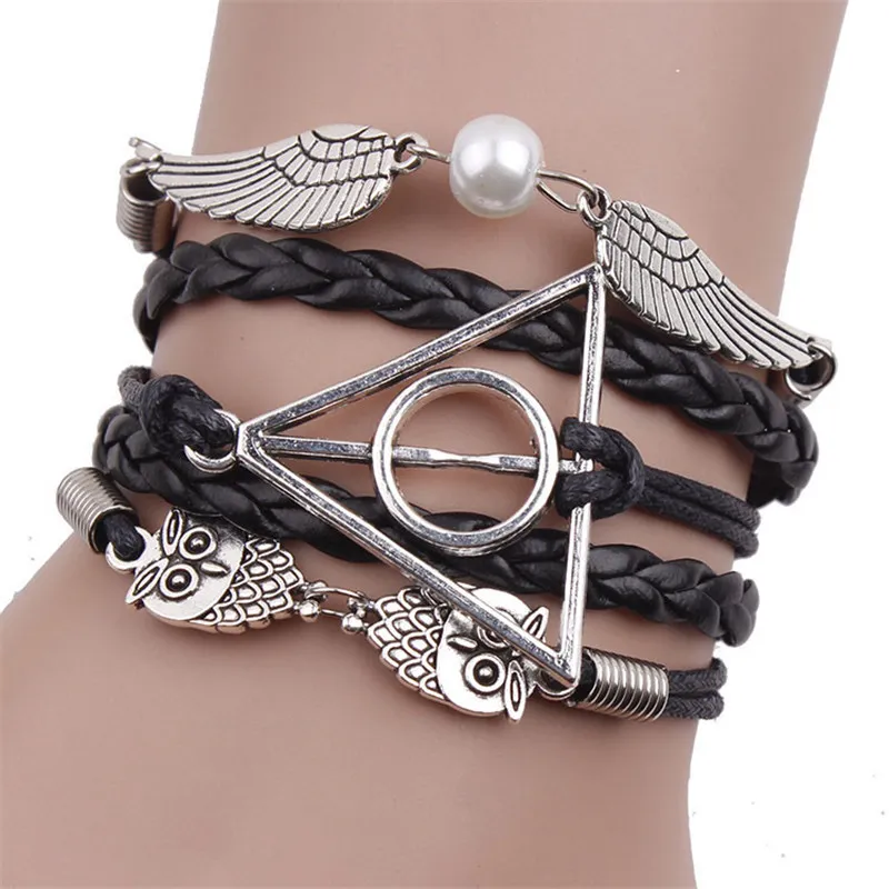Owl Wings Peace Symbol Vintage All-match Bracelet