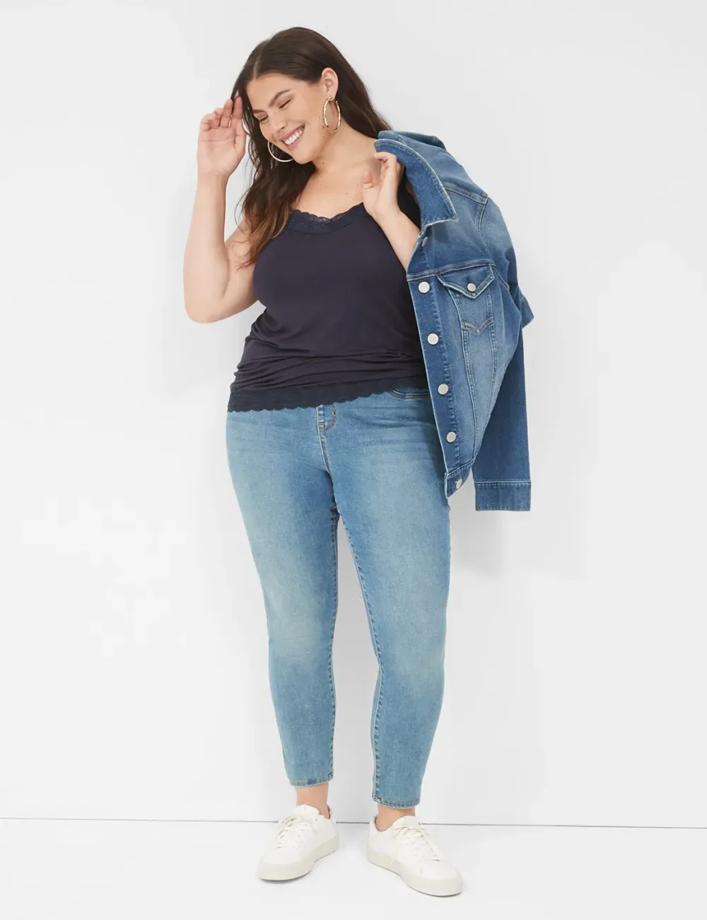 Lane Essentials Lace-Trim Cami