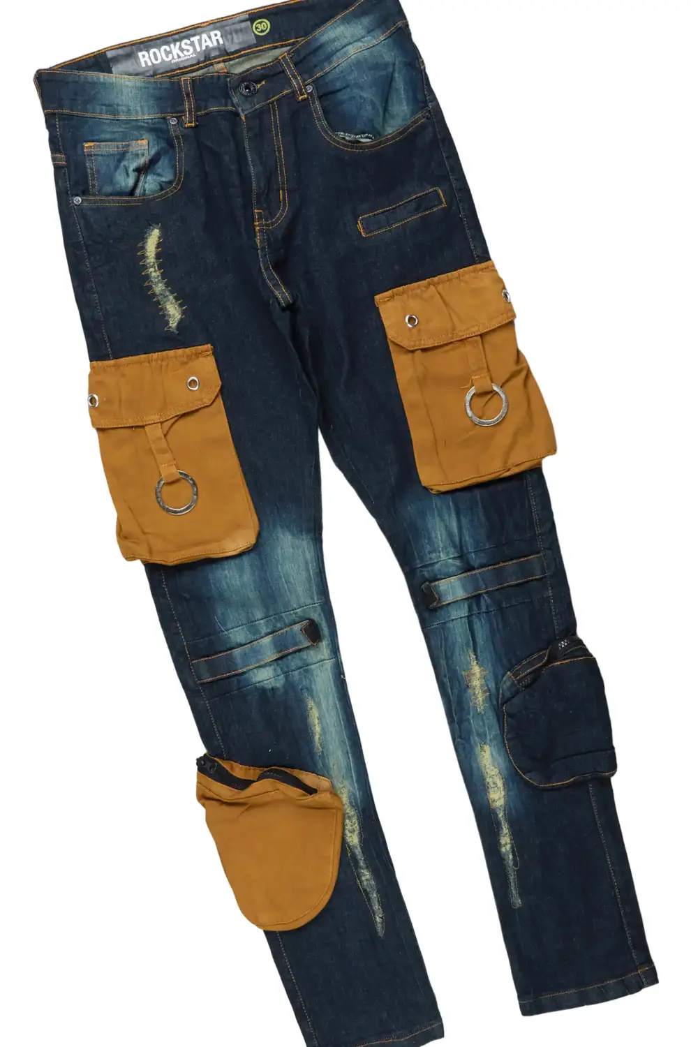 Deathrown Beige T-Shirt Slim Fit Cargo Jean Bundle