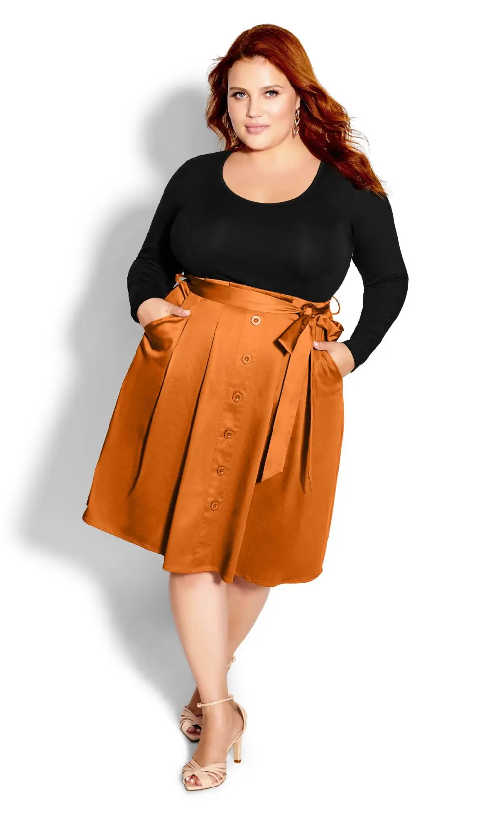 Evans Brown Uptown Girl Dress