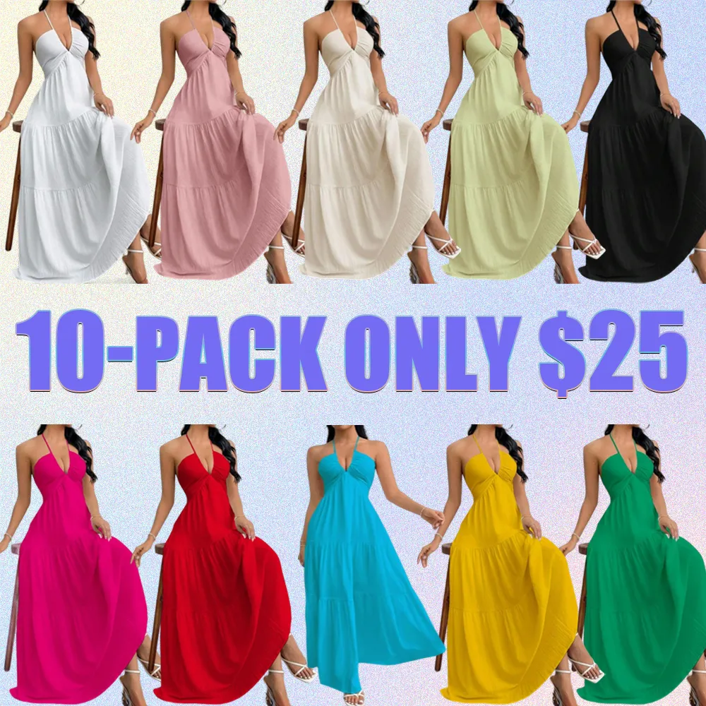 Women's Sleeveless A-Line Summer Dress-Casual Beach & Party Wear