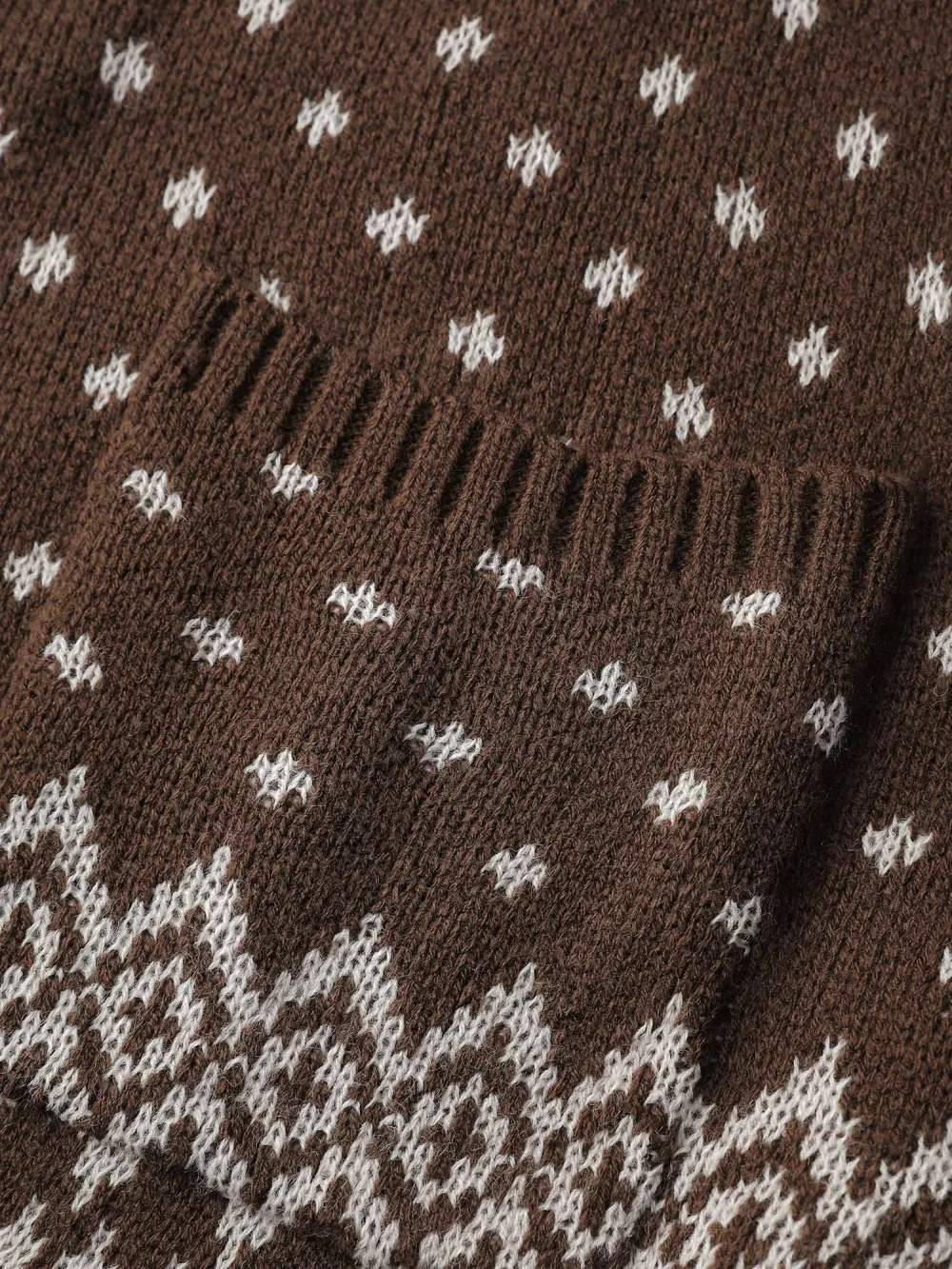 Polka Dots Kimono Collar Knit Cardigan