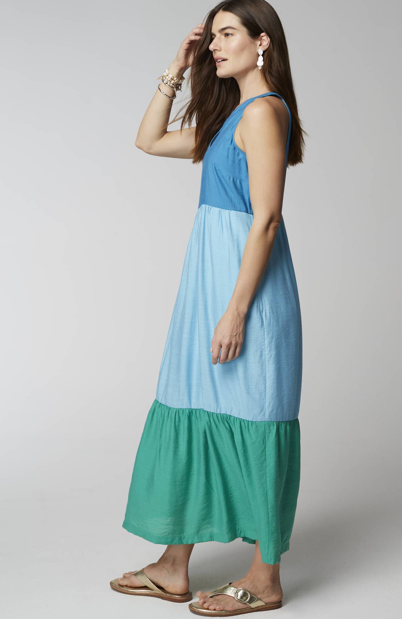Color-Block Maxi Dress