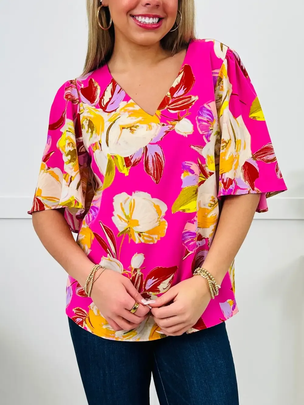 REG/CURVY Blooming and Beautiful Top