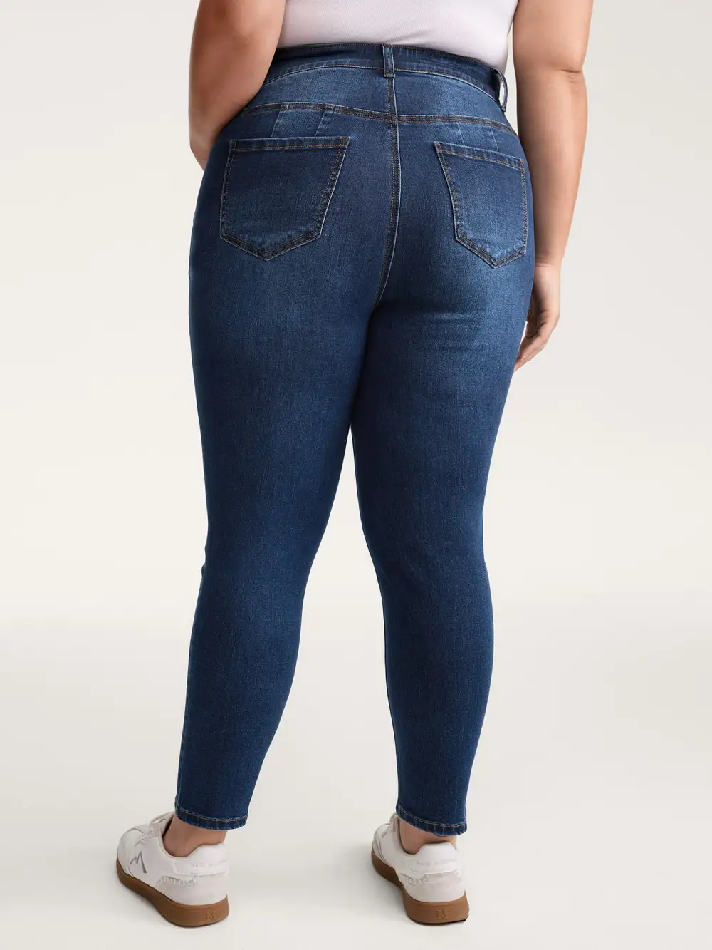 Stretchy Mid-Rise Skinny-Fit Jeans