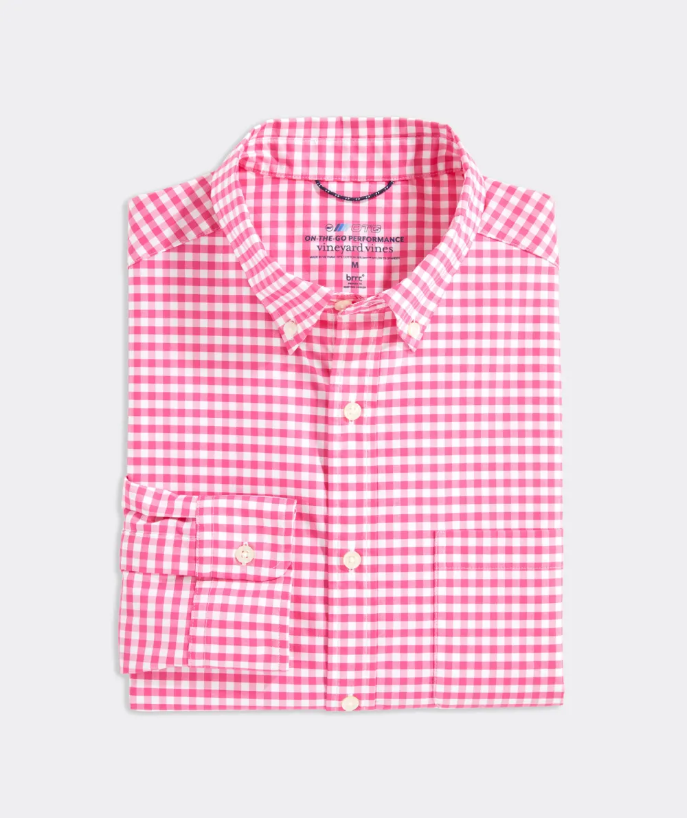On-The-Go brrr° Gingham Shirt