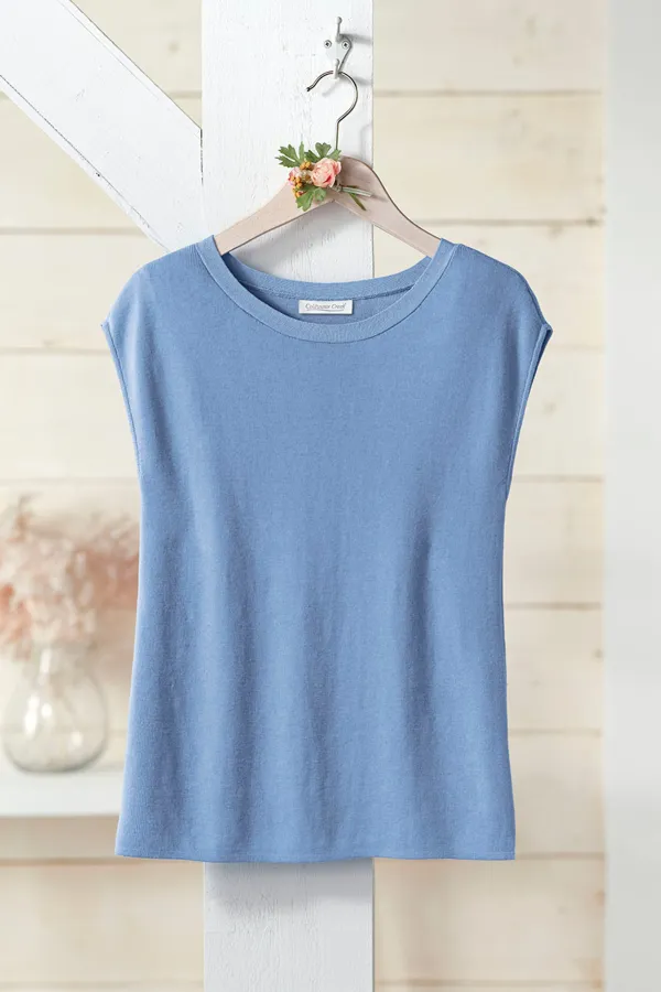 Cap Sleeve Sweater Tee