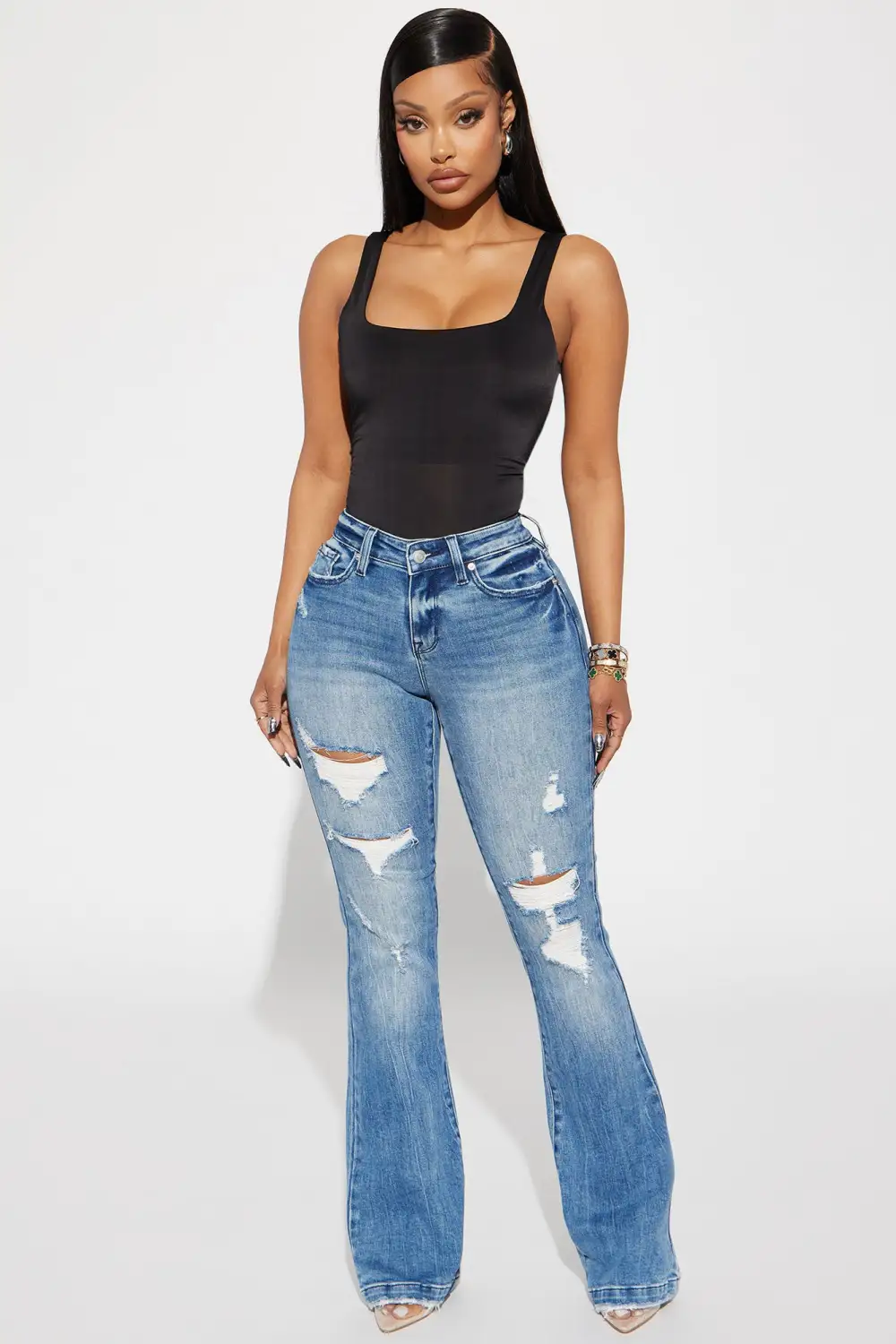Kiara Double Lined Tank Top - Black