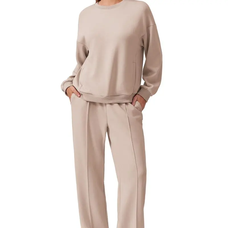 2-Piece Long Sleeve Sweatshirt & Pants Set