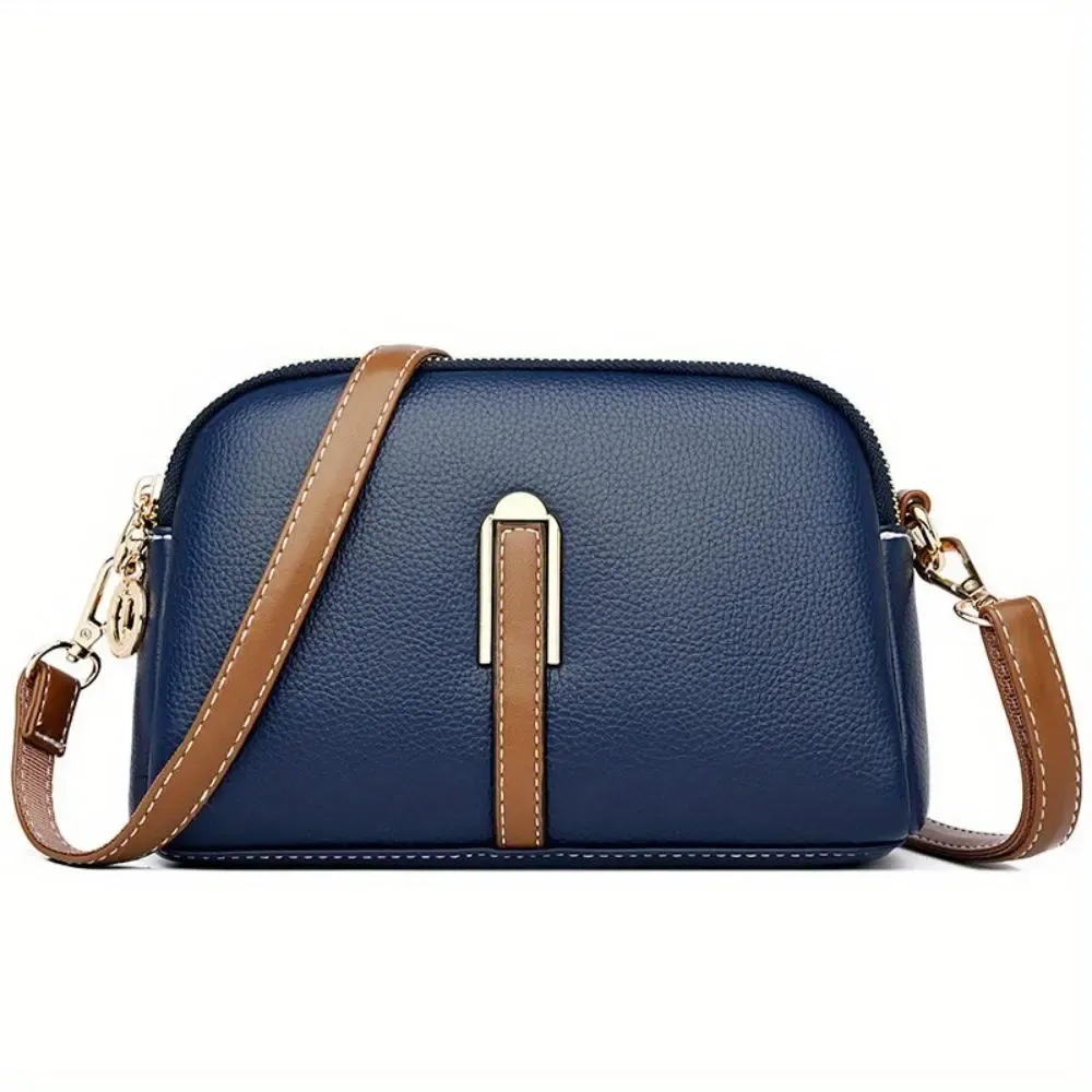 Mila Litchi Crossbody Bag with Embossed Pattern