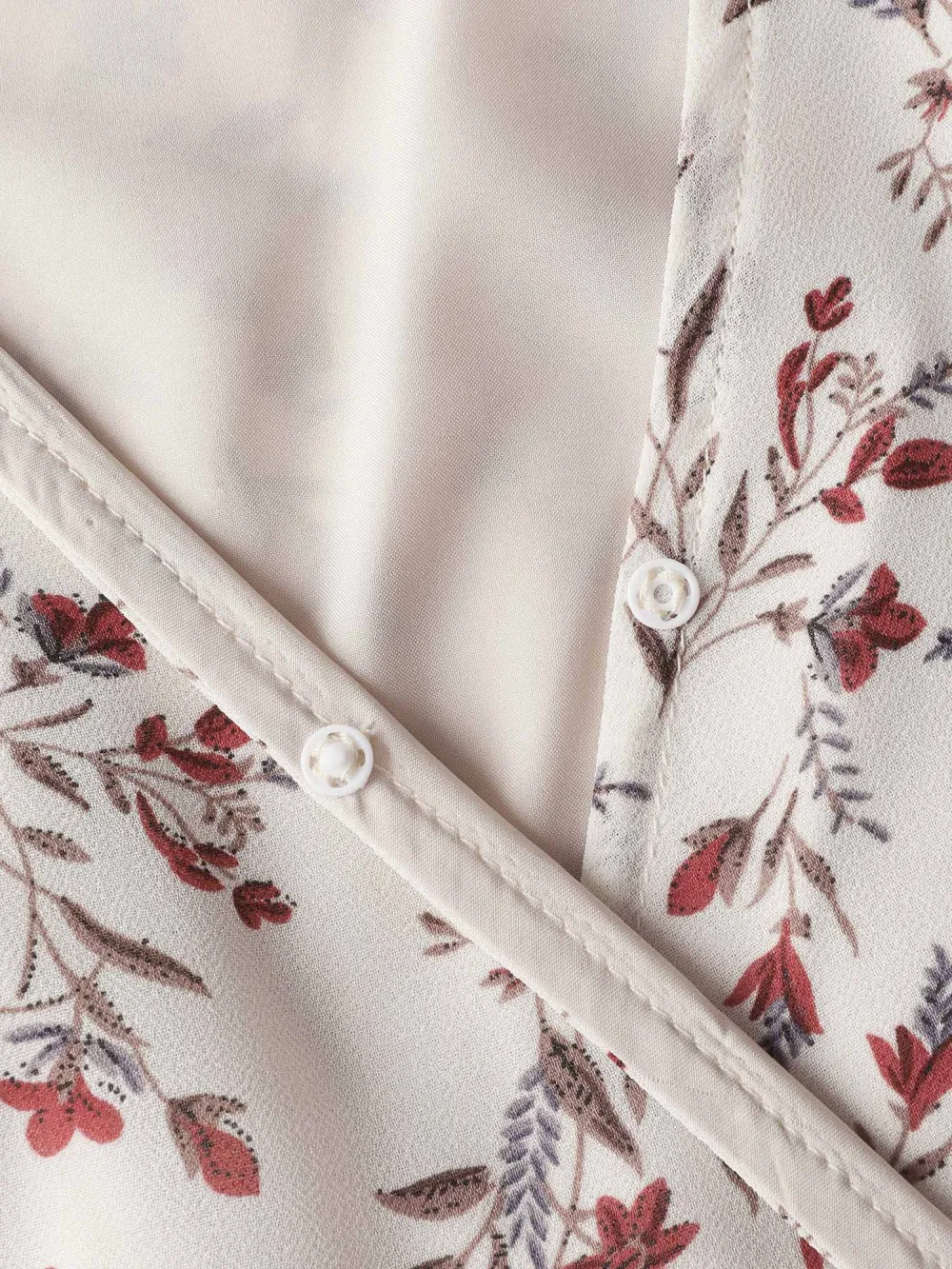 Chiffon Floral Wrap Ruffled Mini Dress