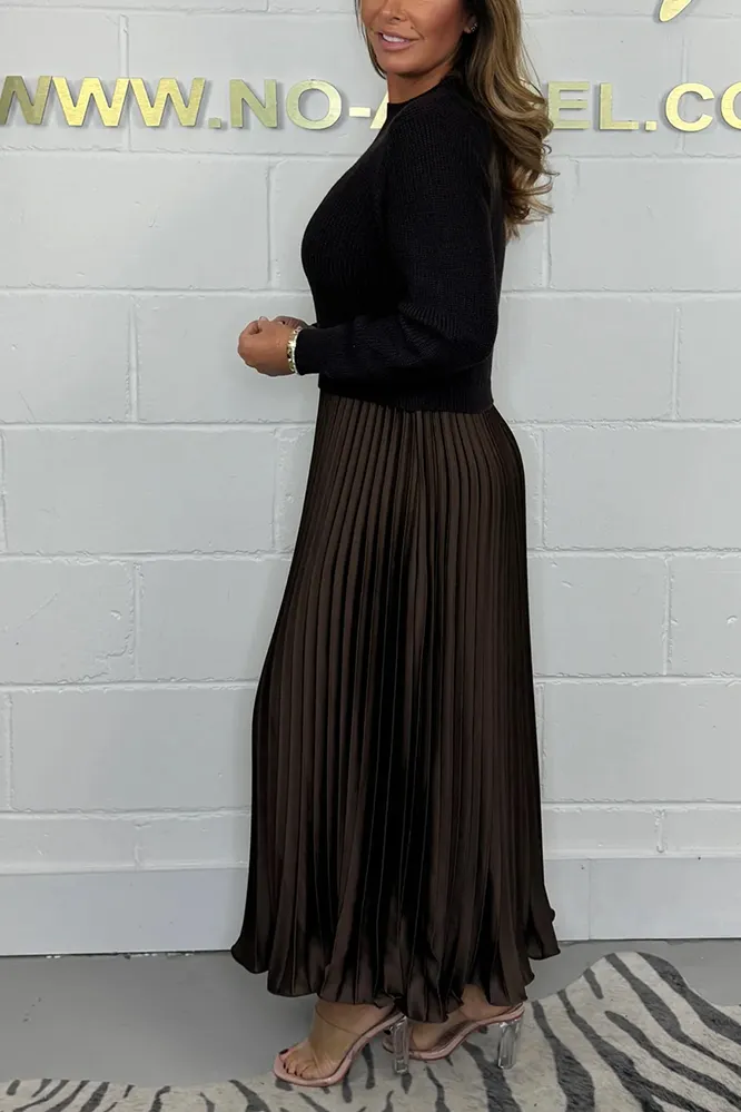 Long Sleeve Jumper & Pleated Bottom Dress