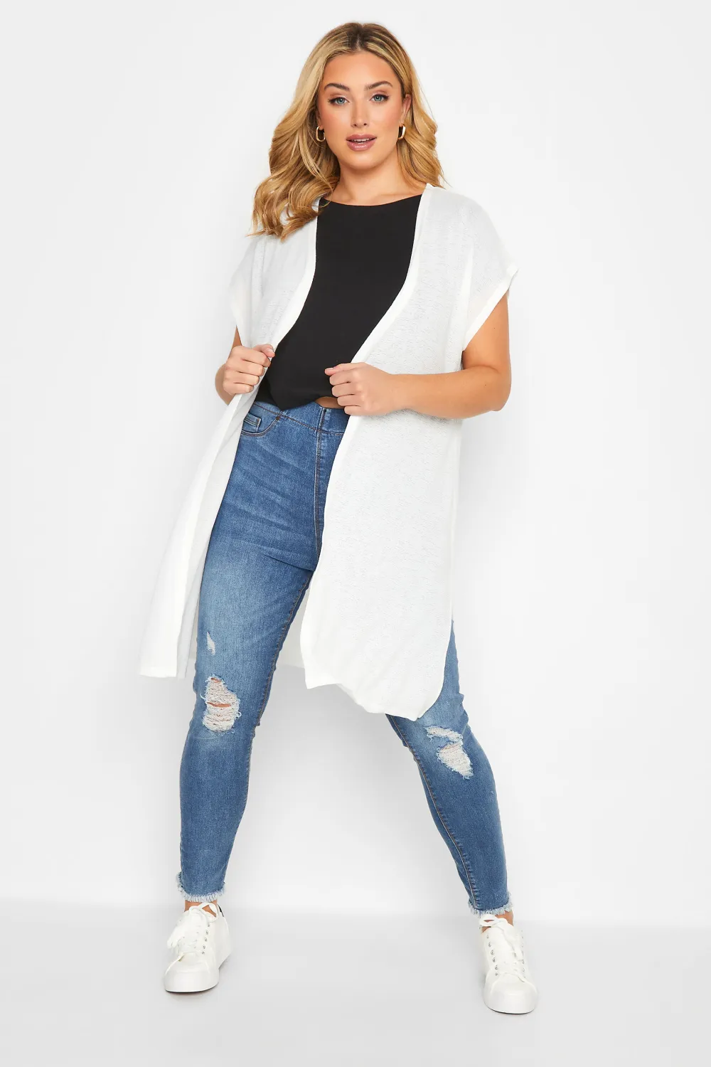 YOURS Curve Navy Blue Cardigan