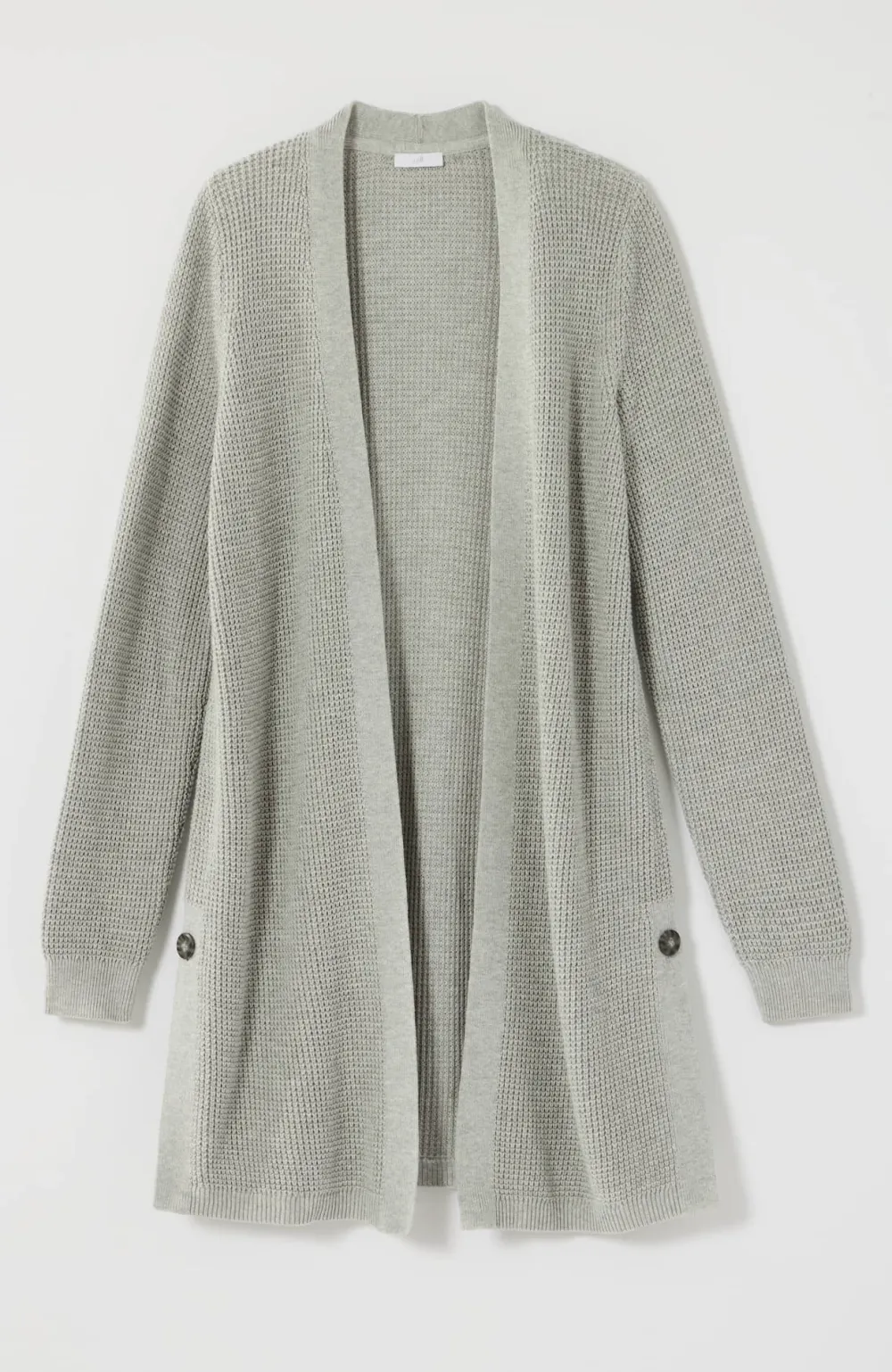 Textured Open-Front Cardi