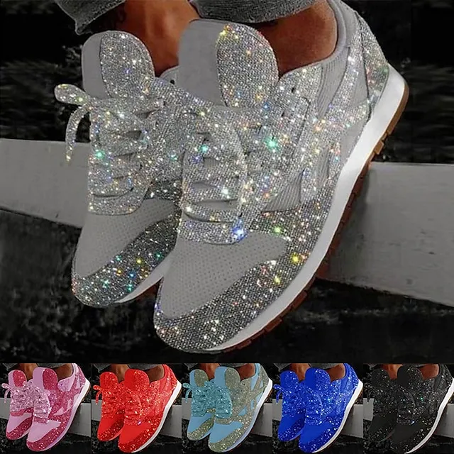 (Clearance Sale⚡) Women's Trainers Athletic Bling Bling Sneakers