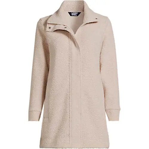 Women's Petite Boucle Fleece Coat