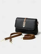 Women's Classic Flap Shoulder Bag with Adjustable Strap - Stylish and Versatile Perfect for Work or Casual Outfits