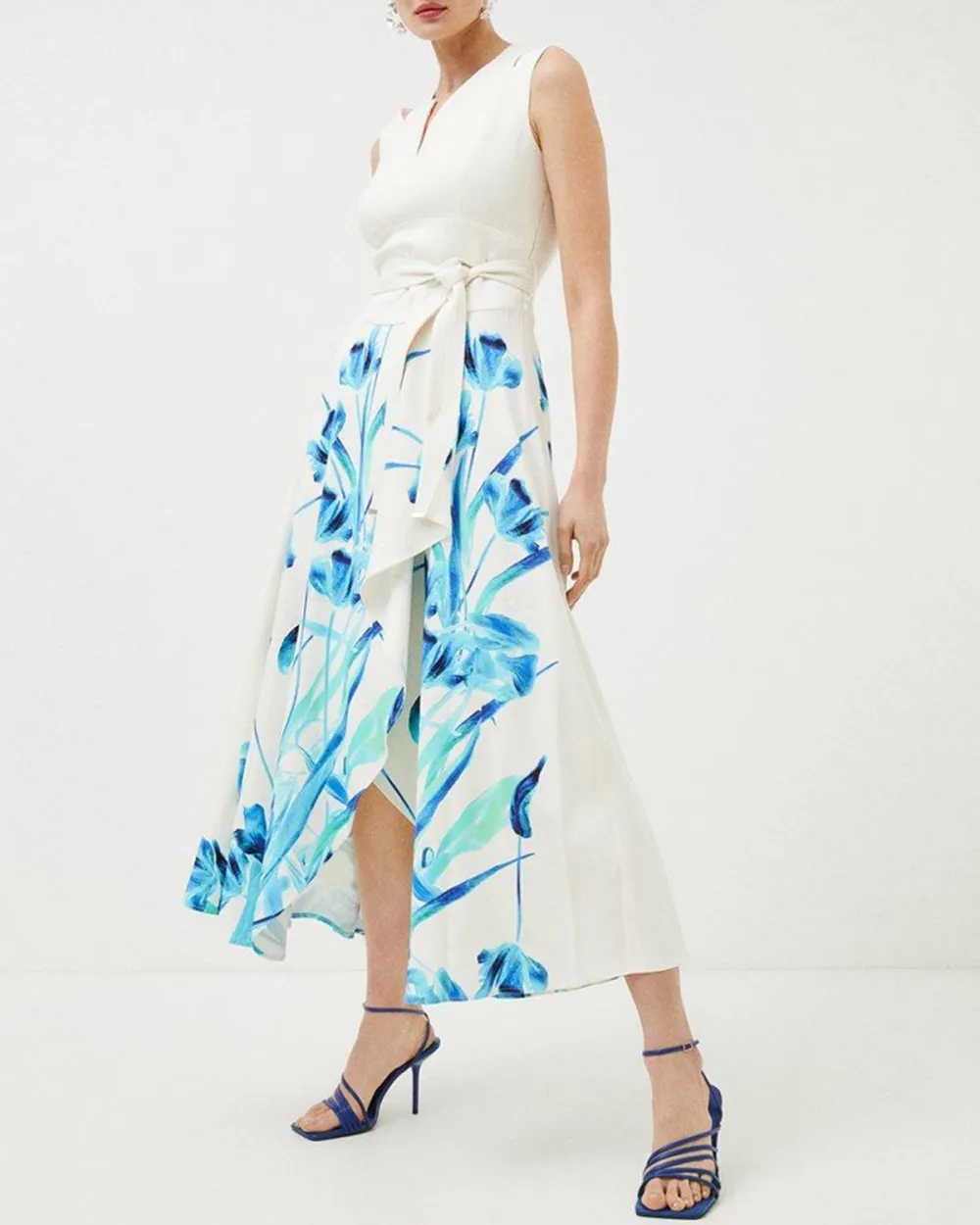 Women's Floral Print Swing Dress