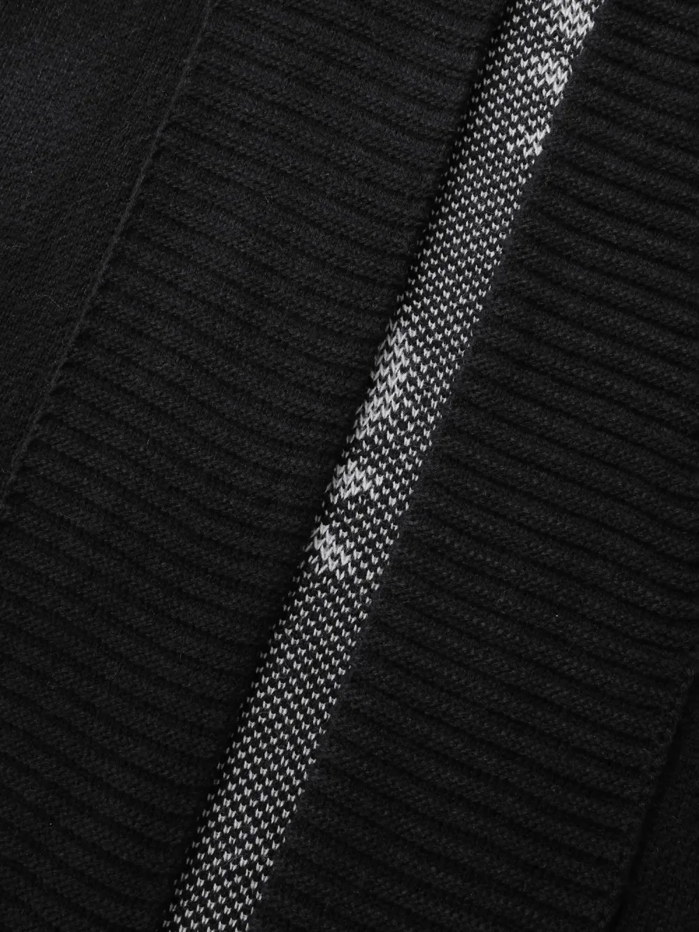 Skull Print Shawl Collar Knit Cardigan