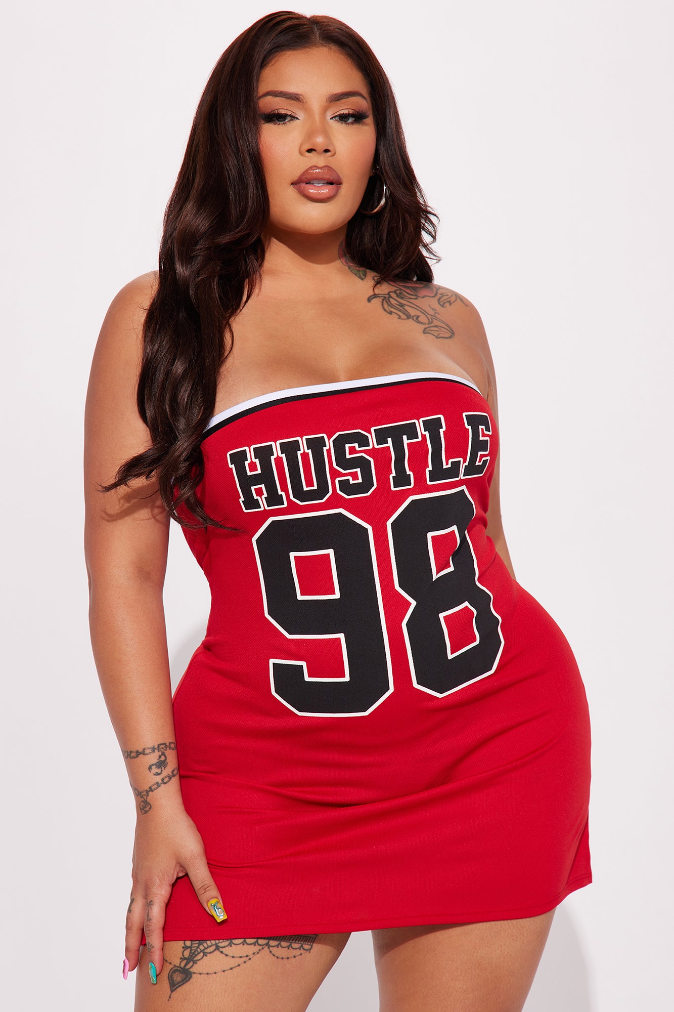Hustle Mini Dress - Red
