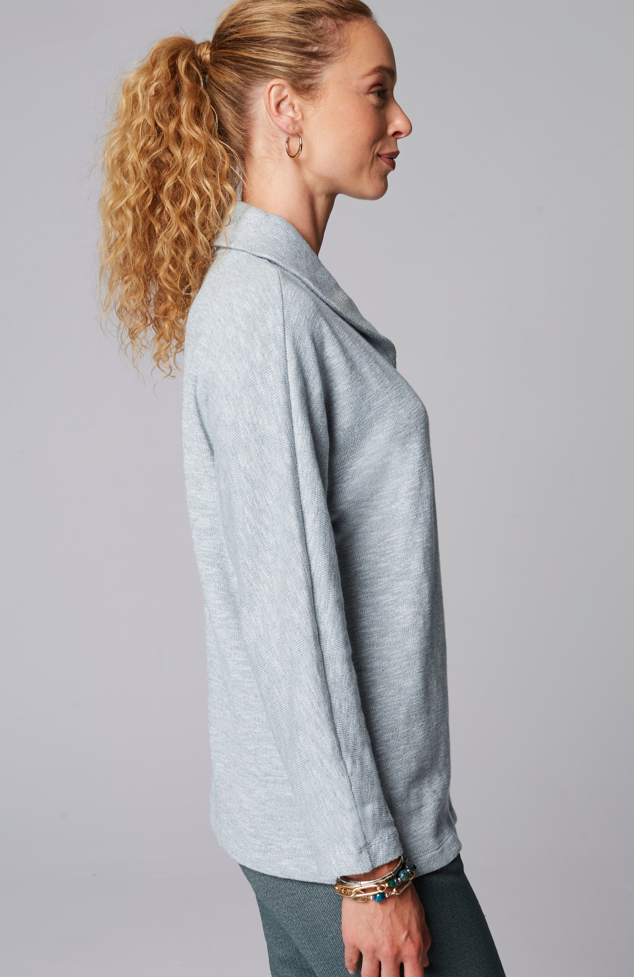 Pure Jill Shawl-Collar Dolman Top