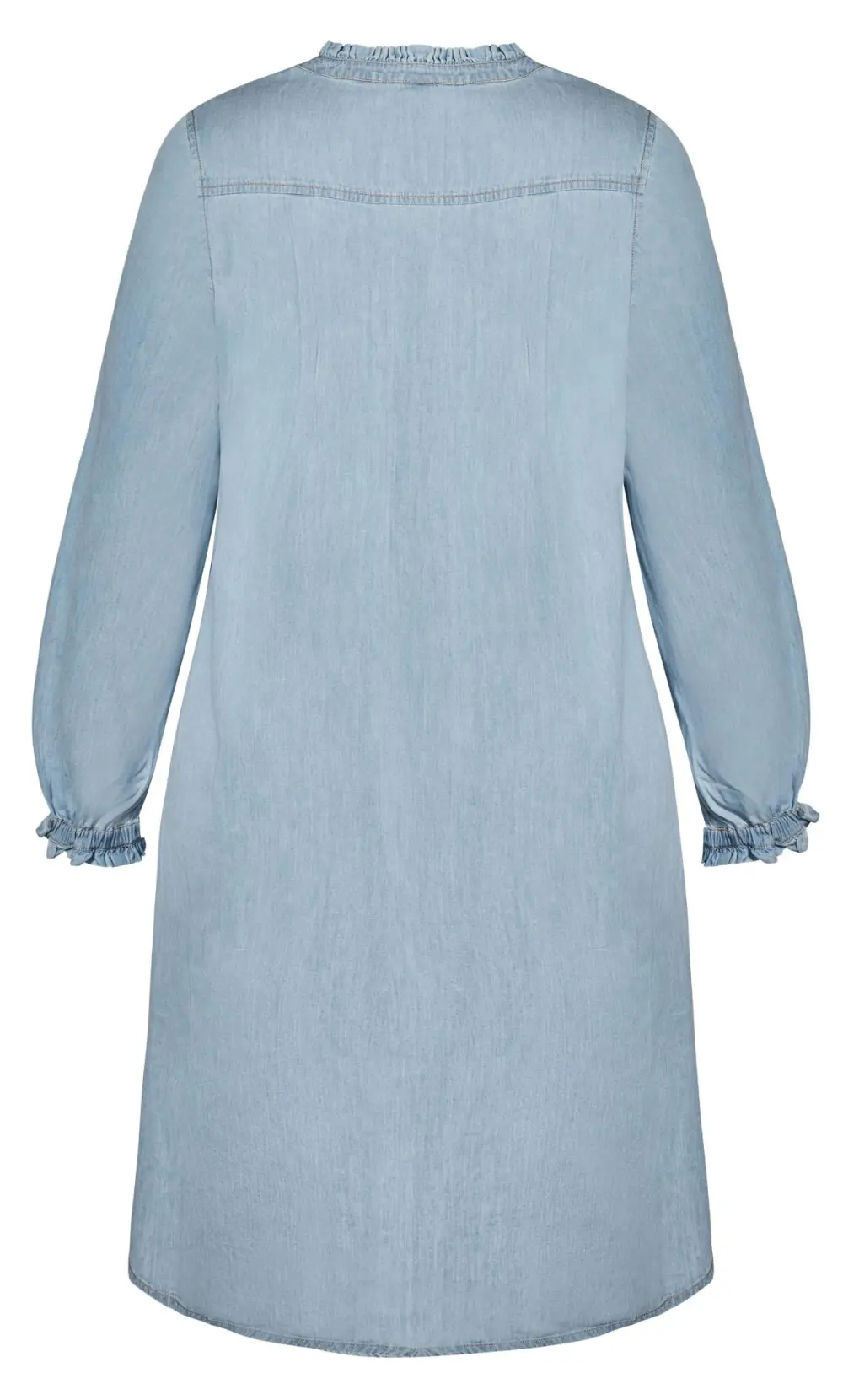Evans Mid Blue Denim Shirt Dress