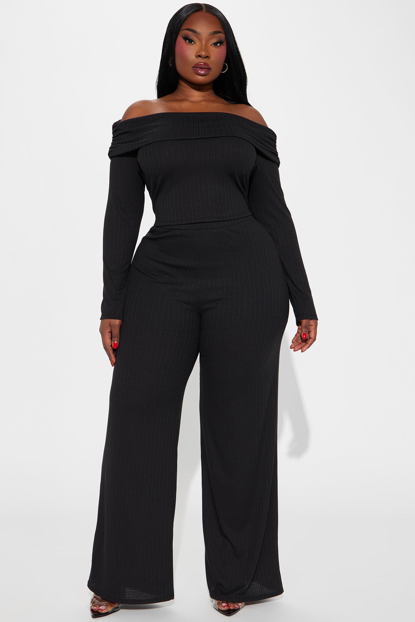 Always A Beauty Pant Set - Black