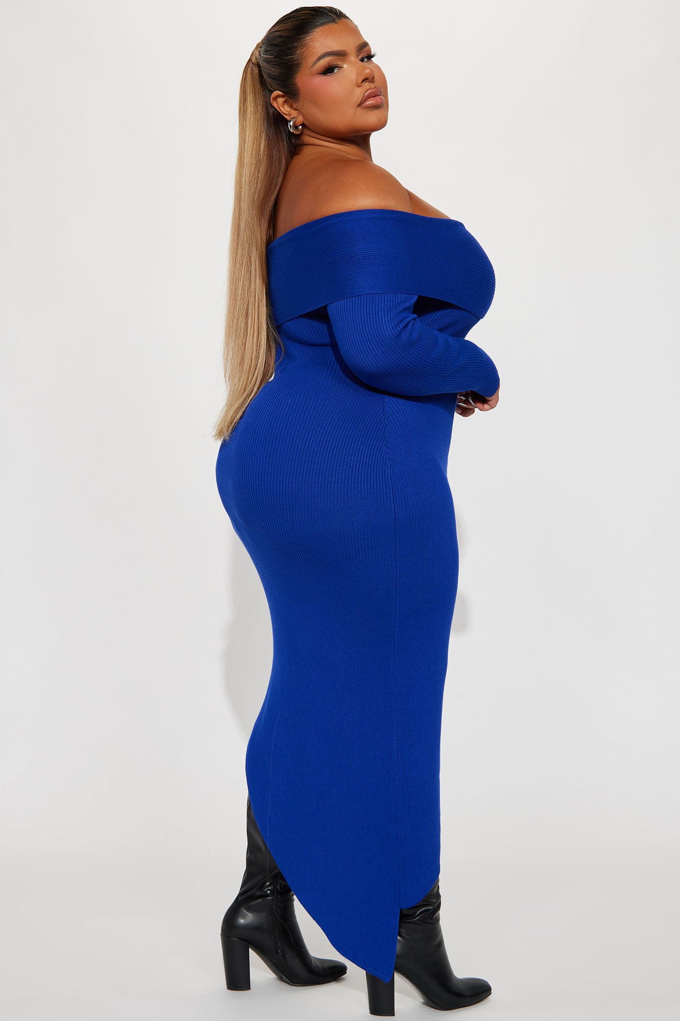 Tamara Sweater Maxi Dress - Royal