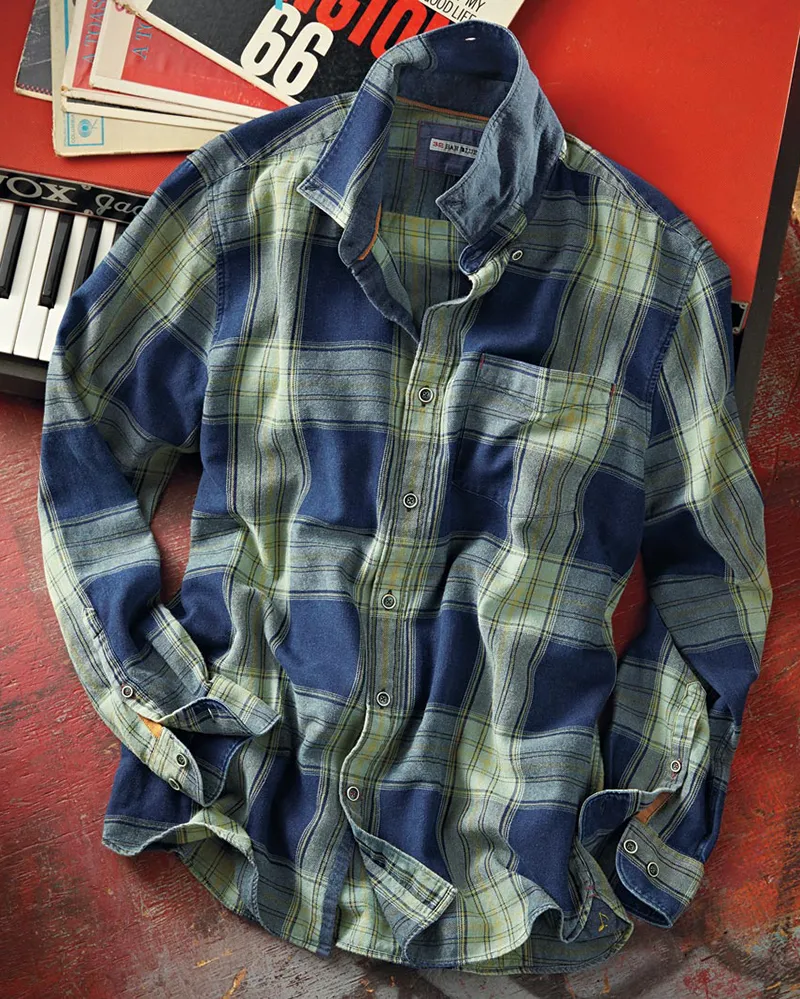 Men's Plaid Long Sleeve Casual Shirt