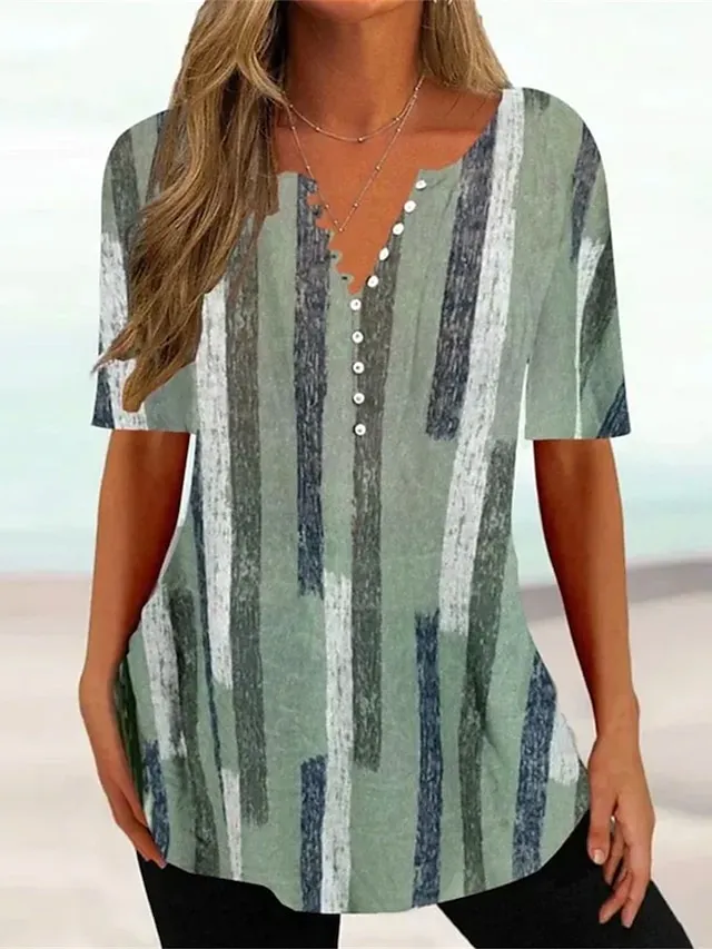 (Clearance Sale⚡) Women's T shirt Tee Henley Shirt