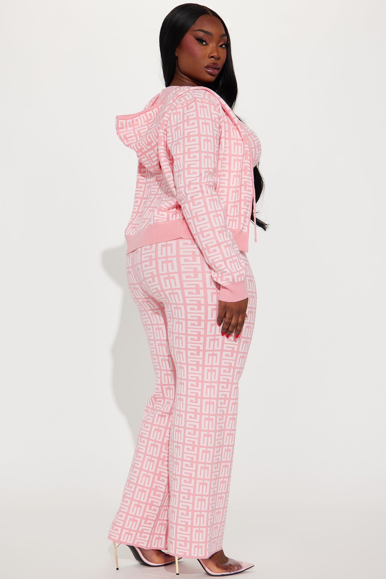 Got A Crush 3 Piece Pant Set - Pink/combo