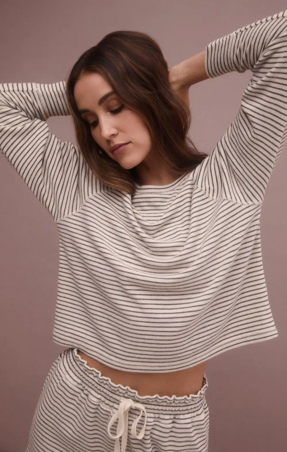Downtime Stripe Short