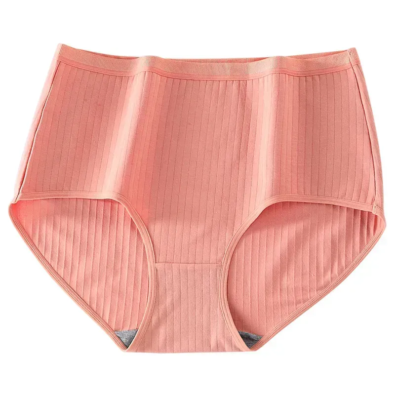 Plus Size High Waist Leak Proof Cotton Panties