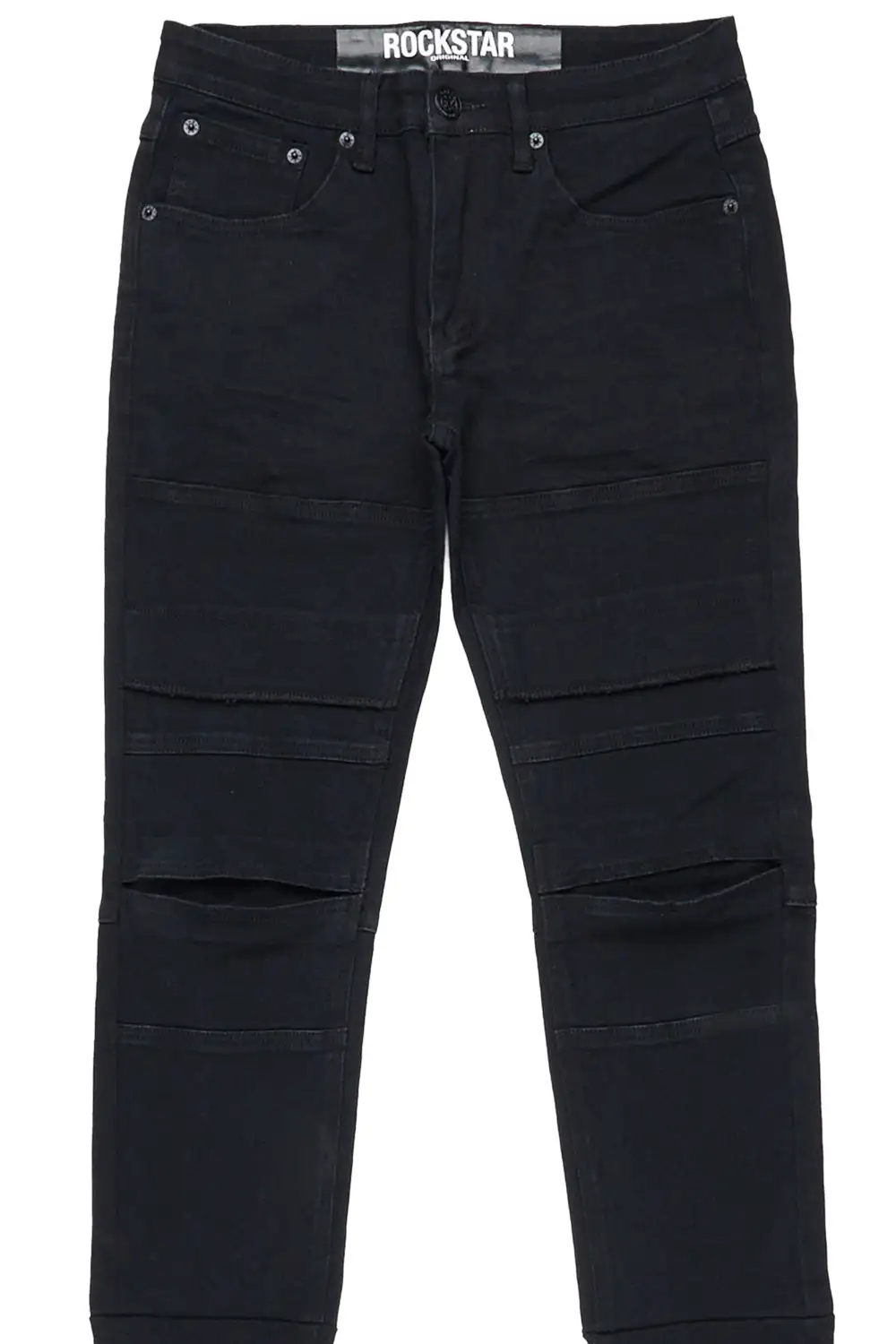 Cedar Black Super Stacked Flare Jean