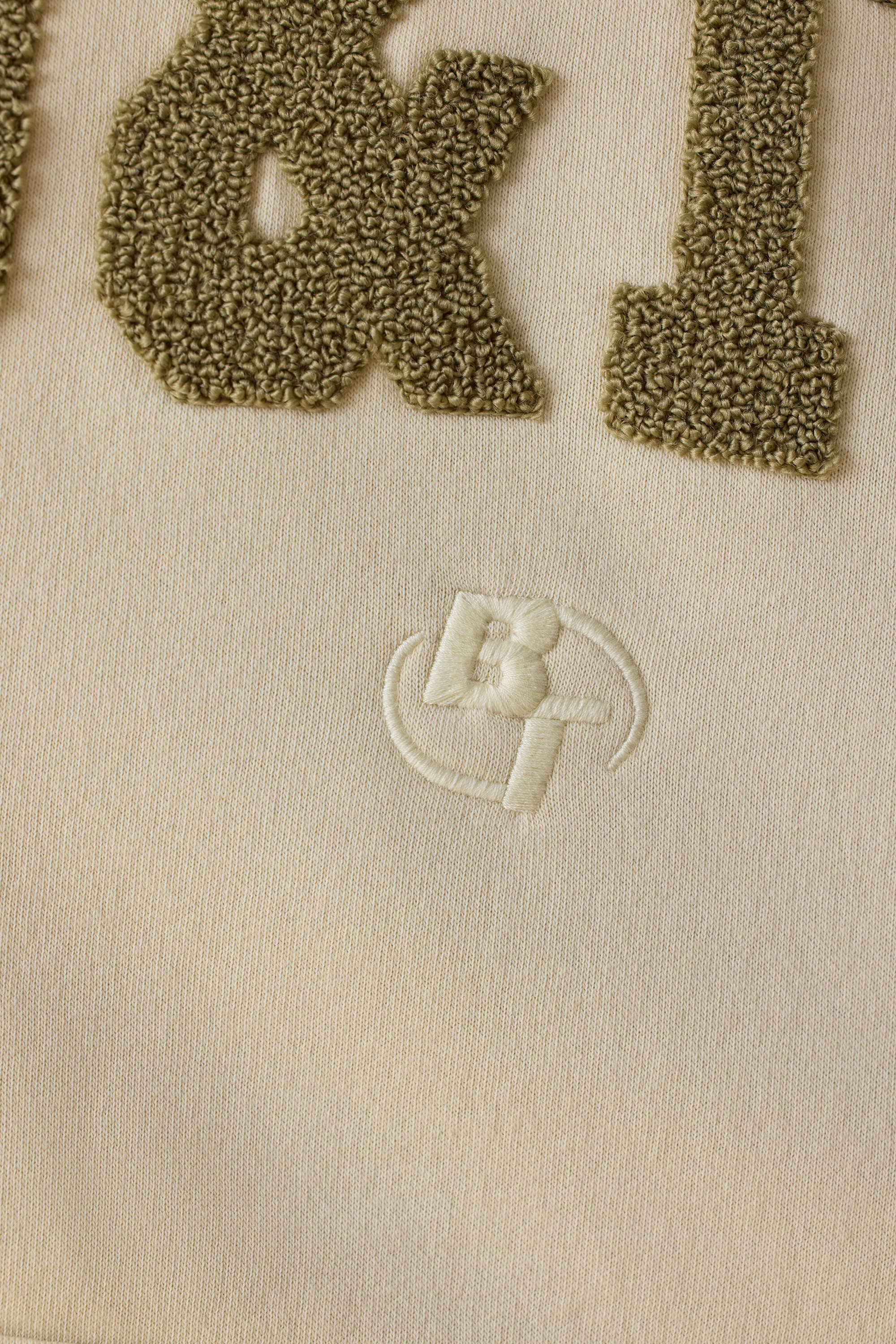 Hero - Oversized Hooded Sweatshirt in Bone
