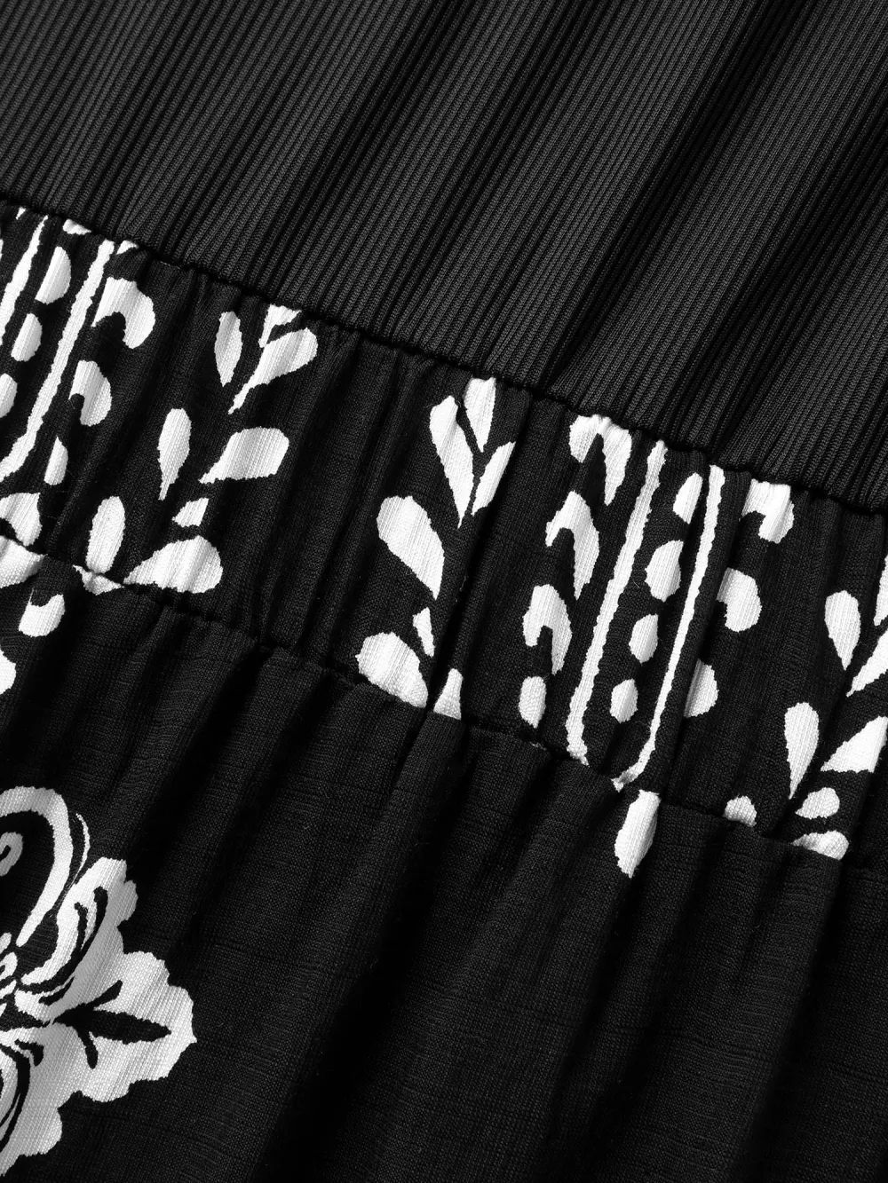 Boho Print Color Contrast Flowy Jumpsuit