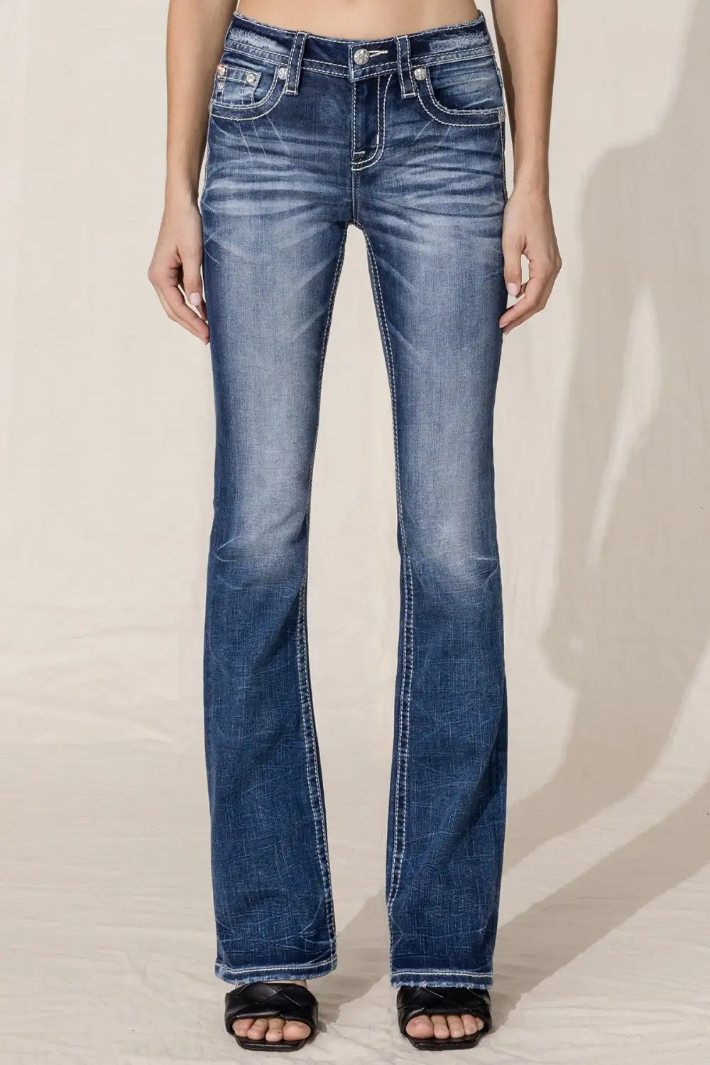 Fall Fleur De Lis Bootcut Jeans