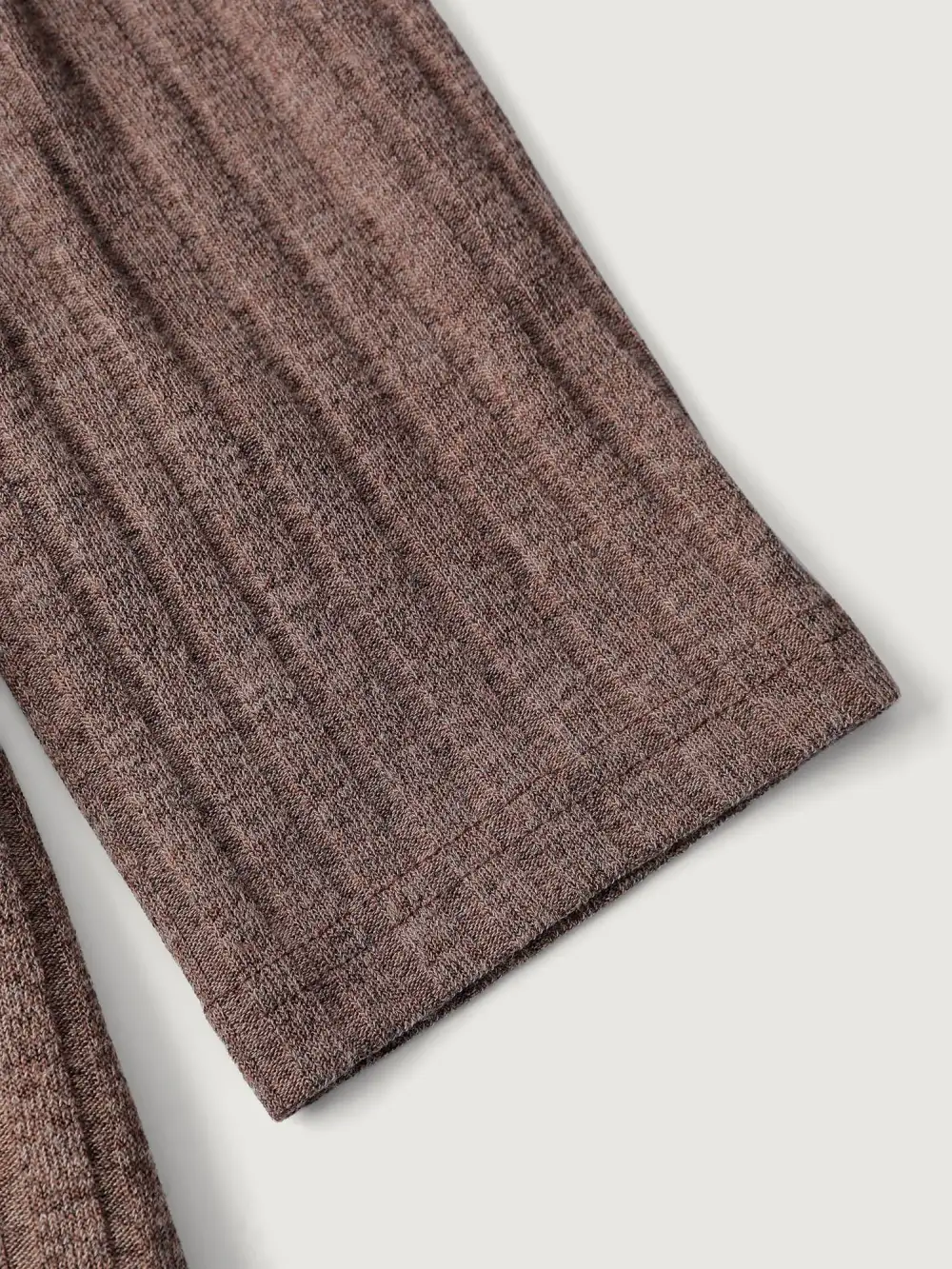 Heather Lace Ribbed Pockets Midi Dress